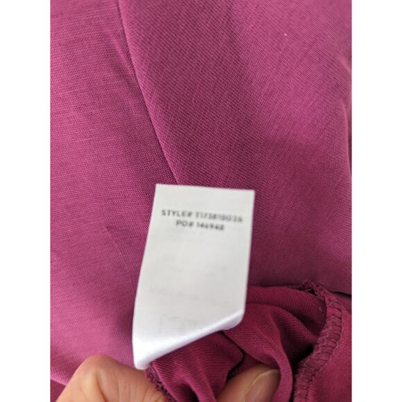 LULUS‎ Knot This Way Purple Knotted Long Sleeve Top Size Small Modal Cropped New - Picture 7 of 10